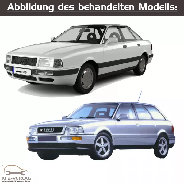 Audi 80 - Typ 8C, 8C2, 8C5, B4 - Baujahre 1991 bis 1995 - Fahrzeugabschnitt: Fahrwerk, Achsen, Lenkung Bremsen, Bremsbeläge, Bremsscheiben, Handbremse, Trommelbremse, Spurvermessung - Reparaturanleitungen zur Reparatur in Eigenregie für Anfänger, Hobbyschrauber und Profis.