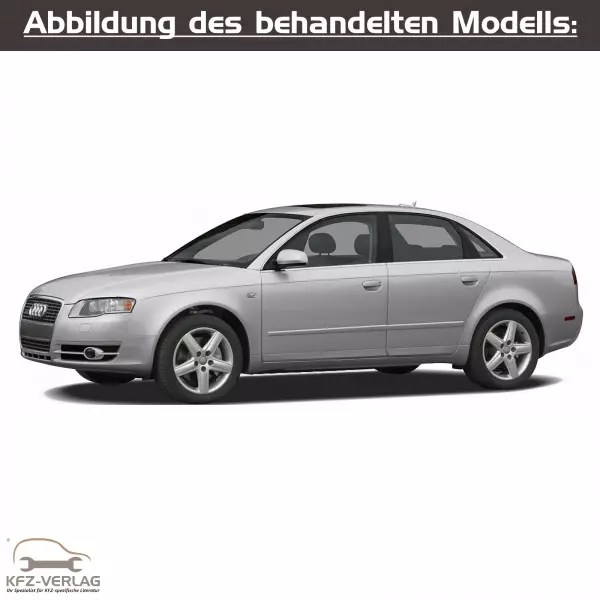 Audi A4 - Typ 8E, 8E2, 8E5, 8EC, 8ED - Baujahre 2004 bis 2008 - Fahrzeugabschnitt: Schaltpläne, Stromlaufpläne, Elektrik, Fehlersuche, Einbauorte, Sicherungs- und Steckerbelegung - Reparaturanleitungen zur Reparatur in Eigenregie für Anfänger, Hobbyschrauber und Profis.