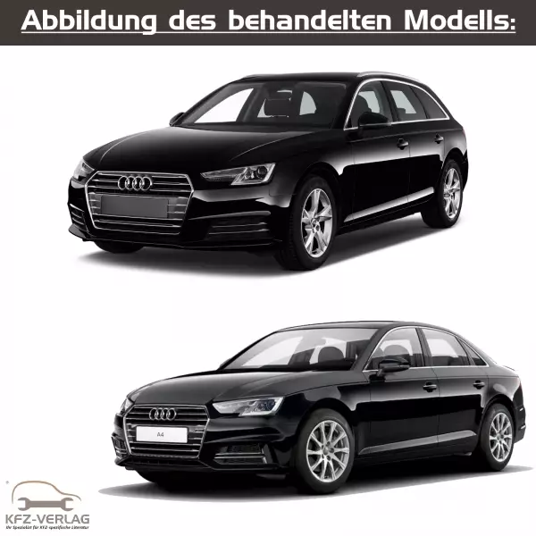 Audi A4 - Typ 8W/8W2/8W5/8WH - Baujahre ab 2015 - Fahrzeugabschnitt: Karosserie-Montagearbeiten Außen - Reparaturanleitungen zur Reparatur in Eigenregie für Anfänger, Hobbyschrauber und Profis.