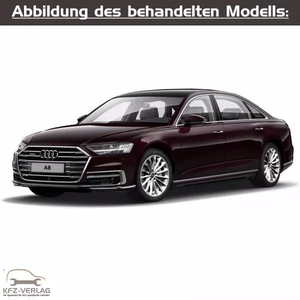 Audi A8 - Typ 4N/4N2/4N8 - Baujahre ab 2017 - Fahrzeugabschnitt: Dieselmotor, Turbodiesel, TDI, Common Rail, Vorglühanlage - Reparaturanleitungen zur Reparatur in Eigenregie für Anfänger, Hobbyschrauber und Profis.
