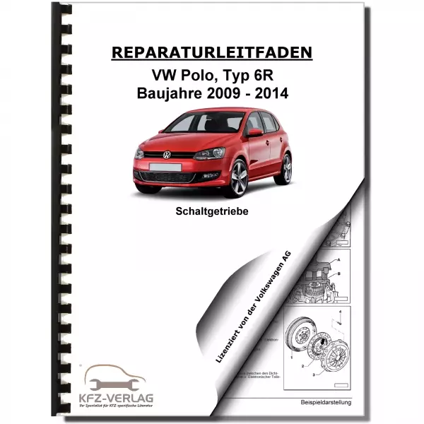 VW Polo 5 Typ 6R 2009-2014 5 Gang Schaltgetriebe 02T Kupplung Reparaturanleitung