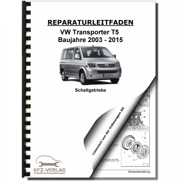 VW Transporter T5 (03-15) 6 Gang Schaltgetriebe 0A5 Kupplung Reparaturanleitung