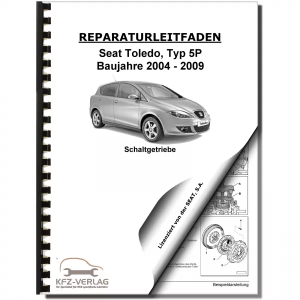 SEAT Toledo Typ 5P (04-09) 6 Gang Schaltgetriebe 0AJ Kupplung Reparaturanleitung