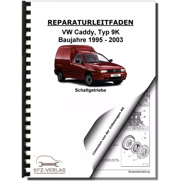 VW Caddy 9K (95-03) 4-5 Gang Schaltgetriebe 020 02K Kupplung Reparaturanleitung