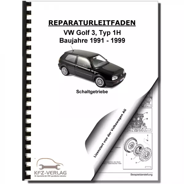 VW Golf 3 Typ 1H 1991-1999 5 Gang Schaltgetriebe Kupplung 085 Reparaturanleitung