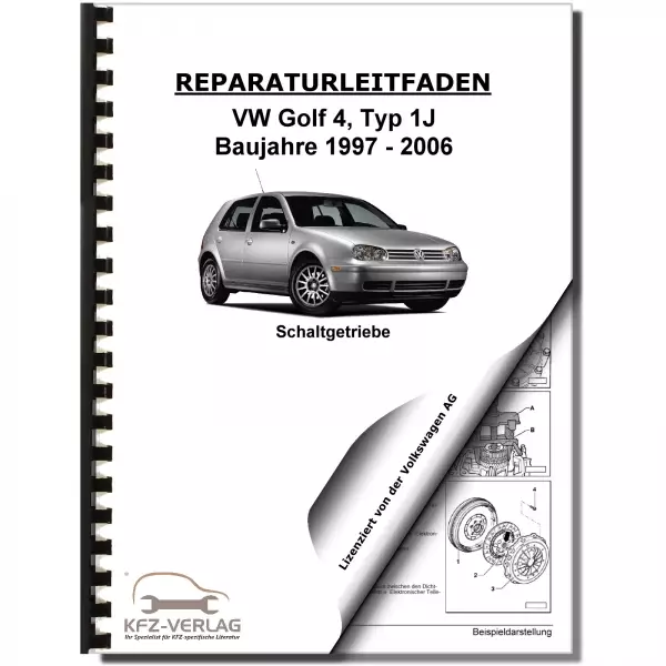 VW Golf 4 Typ 1J (97-06) 5 Gang Schaltgetriebe Kupplung 02J Reparaturanleitung