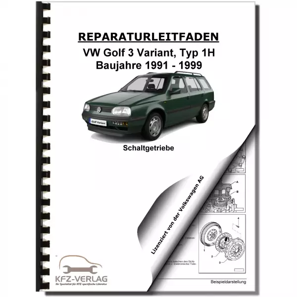 VW Golf 3 Variant (91-99) 5 Gang Schaltgetriebe 02C Allrad Reparaturanleitung