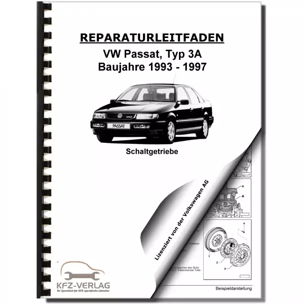 VW Passat 4 3A 1993-1997 5 Gang 02C Schaltgetriebe Kupplung Reparaturanleitung