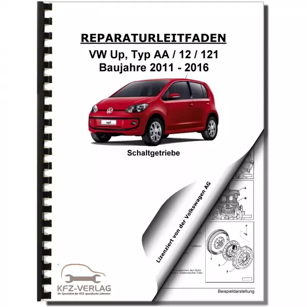 VW Up! Typ 121 2011-2016 5 Gang Schaltgetriebe 0CF Kupplung Reparaturanleitung