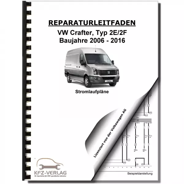 VW Crafter Typ 2E (06-16) Schaltplan Stromlaufplan Verkabelung Elektrik Pläne