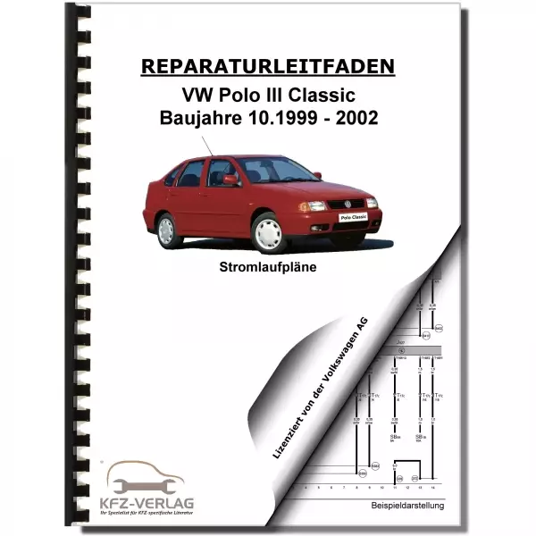 VW Polo Classic 6V (99-02) Schaltplan Stromlaufplan Verkabelung Elektrik Pläne