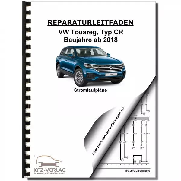 VW Touareg Typ CR ab 2018 Schaltplan Stromlaufplan Verkabelung Elektrik Pläne