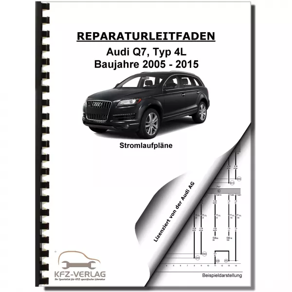 Audi Q7 Typ 4L 2005-2015 Schaltplan Stromlaufplan Verkabelung Elektrik Pläne