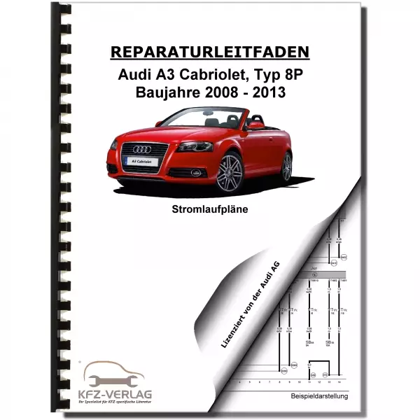 Audi A3 Cabriolet (08-13) Schaltplan Stromlaufplan Verkabelung Elektrik Pläne