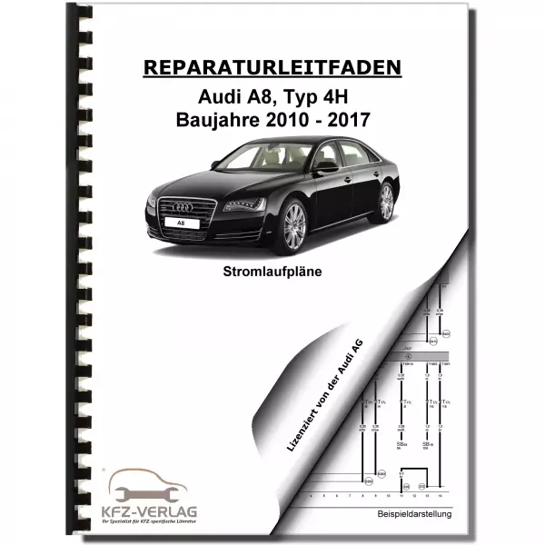 Audi A8 Typ 4H 2010-2017 Schaltplan Stromlaufplan Verkabelung Elektrik Pläne