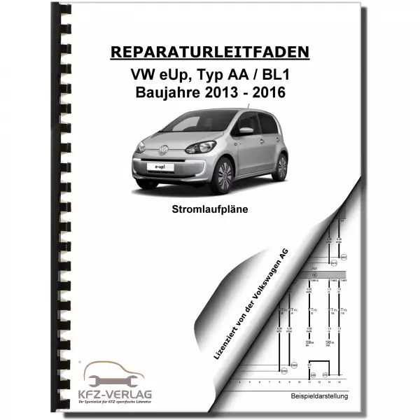 VW e-Up! Typ BL1 2013-2016 Schaltplan Stromlaufplan Verkabelung Elektrik Pläne
