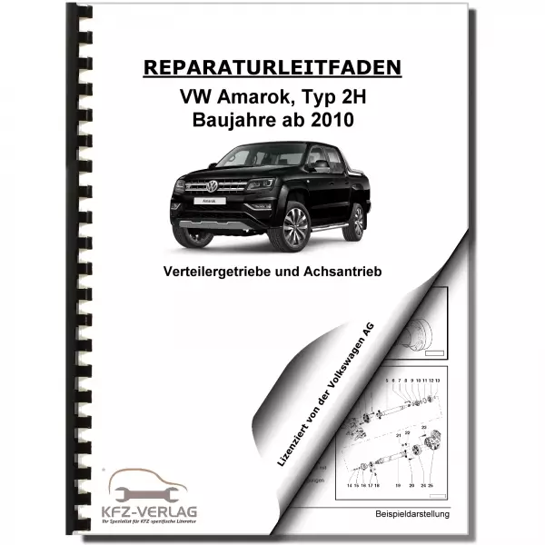VW Amarok Typ 2H (10>) Verteilergetriebe Achsantriebe Reparaturanleitung