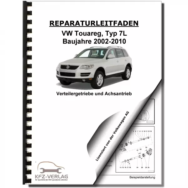 VW Touareg 7L (02-10) Verteilergetriebe Achsantrieb hinten Reparaturanleitung