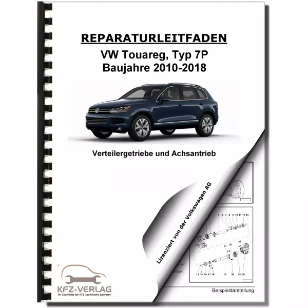 VW Touareg 7P (10-18) Verteilergetriebe Achsantrieb hinten Reparaturanleitung