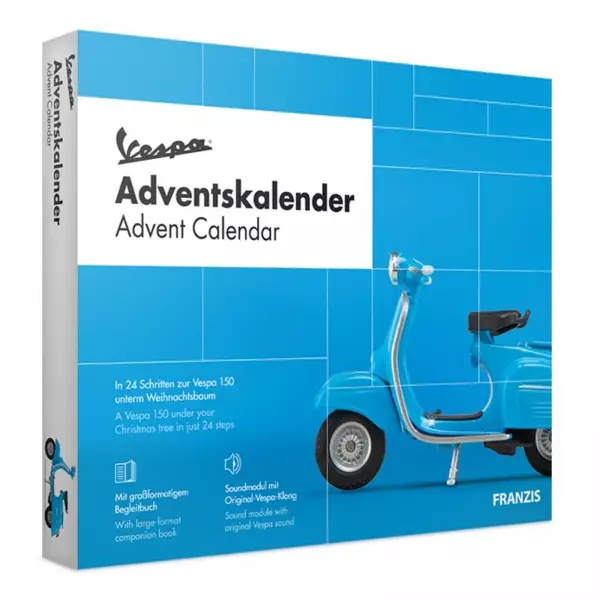 Vespa Roller Mofa Modellauto Modellbau Adventskalender Franzis Verlag