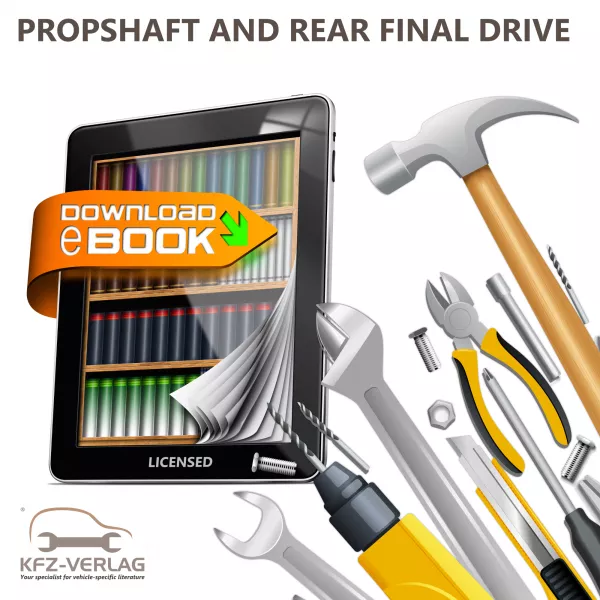 VW Sharan 7N 2010-2015 propshaft and rear final drive repair workshop manual pdf