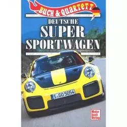 Deutsche super Sportwagen Rennwagen Auto Buch Quartett Kartenspiel