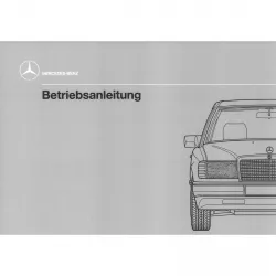 Mercedes-Benz W124D 200D 250D 300D 4Matic Turbo 12.84-07.89 Bedienungsanleitung