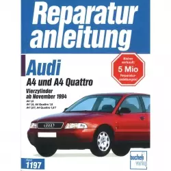 Audi A4 und A4 Quattro B5 Typ 8D (1994-2001) Reparaturanleitung Bucheli Verlag