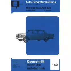 Mercedes 200/190c Vergaser-Motor Auto Reparaturanleitung Bucheli Verlag