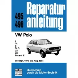 VW Polo I L/GL/S/GLS/GT/LX/Formel E, Typ 86 (09.1978-08.1981) Reparaturanleitung