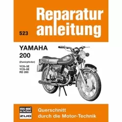 Yamaha 200 Zweizylinder YCS-3E/YCS-5E/RD 200 (1973-1981) Reparaturanleitung