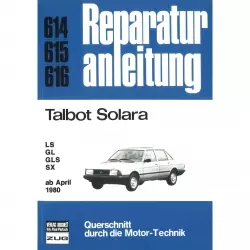 Simca/Talbot Solara LS/GL/GLS/SX (04.1980-06.1986) Reparaturanleitung