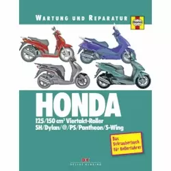 Honda 125 und 150 ccm 4T Viertakt Motorroller ab 2000 - Reparaturanleitung