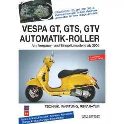 Vespa GT/GTS/GTV Automatik-Roller ab 2003 Reparaturanleitung Auflage 4 in Farbe