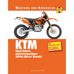 KTM Sport-Enduros Crossmaschinen 249-566 Viertakt Wartungs-/Reparaturanleitung