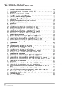 Audi 100 Typ 4A 1990-1997 Fahrwerk Achsen Lenkung AWD Reparaturanleitung PDF