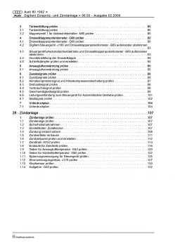 Audi 80 8C (93-95) Digifant Einspritz- Zündanlage 115 PS Reparaturanleitung PDF