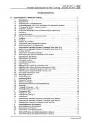Audi A2 8Z (99-05) Fahrwerk Eigendiagnose für ESP Lenkung Reparaturanleitung PDF