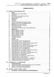 Audi A4 8K 2007-2015 Allgemeine Infos Elektrische Anlage Reparaturanleitung PDF