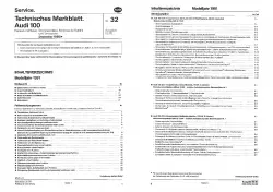 Audi A6 Typ 4A 1990-1995 Schaltplan Stromlaufplan Verkabelung Elektrik Pläne PDF
