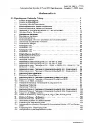Audi A6 4A 1990-1997 Eigendiagnose Automatikgetriebe Reparaturanleitung PDF