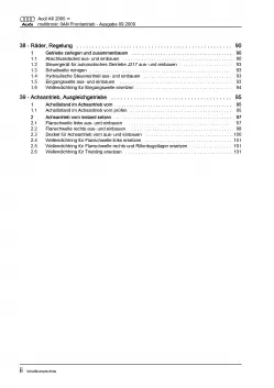 Audi A6 4F (04-11) Multitronic Getriebe 0AN Frontantrieb Reparaturanleitung PDF