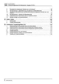 Audi A6 Typ 4F (04-11) 6 Gang Schaltgetriebe 0A3 Kupplung Reparaturanleitung PDF