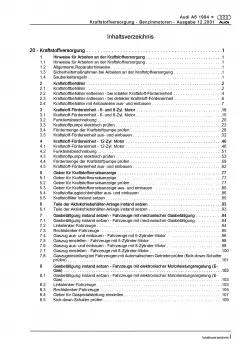 Audi A8 4D 1994-2002 Kraftstoffversorgung Benzinmotoren Reparaturanleitung PDF