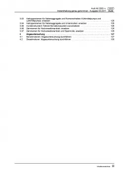 Audi A8 Typ 4E (02-10) Instandhaltung Inspektion Wartung Reparaturanleitung PDF