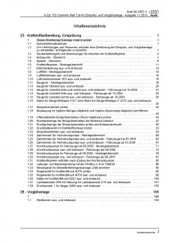 Audi A8 4E (02-10) Diesel Einspritz- Vorglühanlage 3,0l Reparaturanleitung PDF