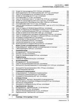 Audi A8 2010-2017 Elektrische Anlage Elektrik Systeme Reparaturanleitung PDF