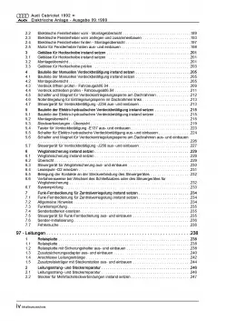 Audi Cabrio 1991-2000 Elektrische Anlage Elektrik Systeme Reparaturanleitung PDF