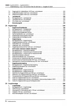 Audi Q2 GA (16>) Instandsetzung 1,6l 2,0l Dieselmotor TDI Reparaturanleitung PDF