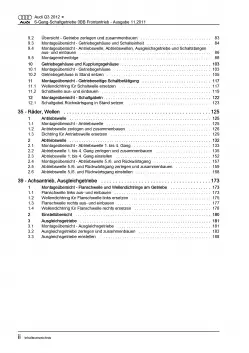 Audi Q3 8U 2011-2018 6 Gang Schaltgetriebe 0BB Kupplung Reparaturanleitung PDF